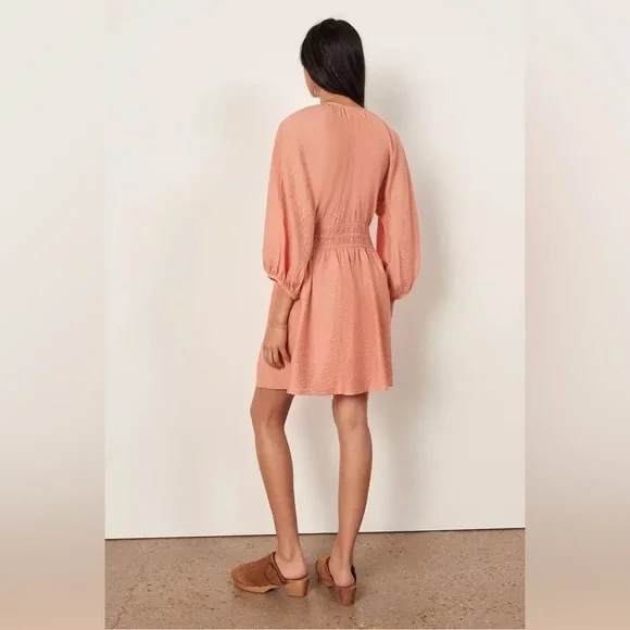 ba&sh Peach Mini Dress - Picture 4 of 5